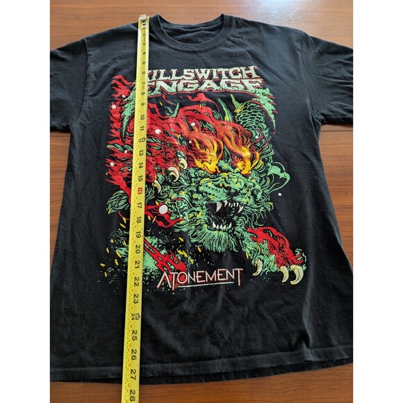 Killswitch Engage Atonement North America Tour 2020 Black T Shirt No Size Tag - Picture 5 of 5